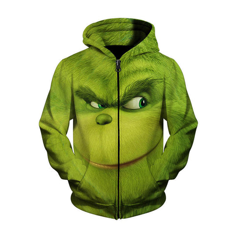 GRINCH FULL FACE Hoodies